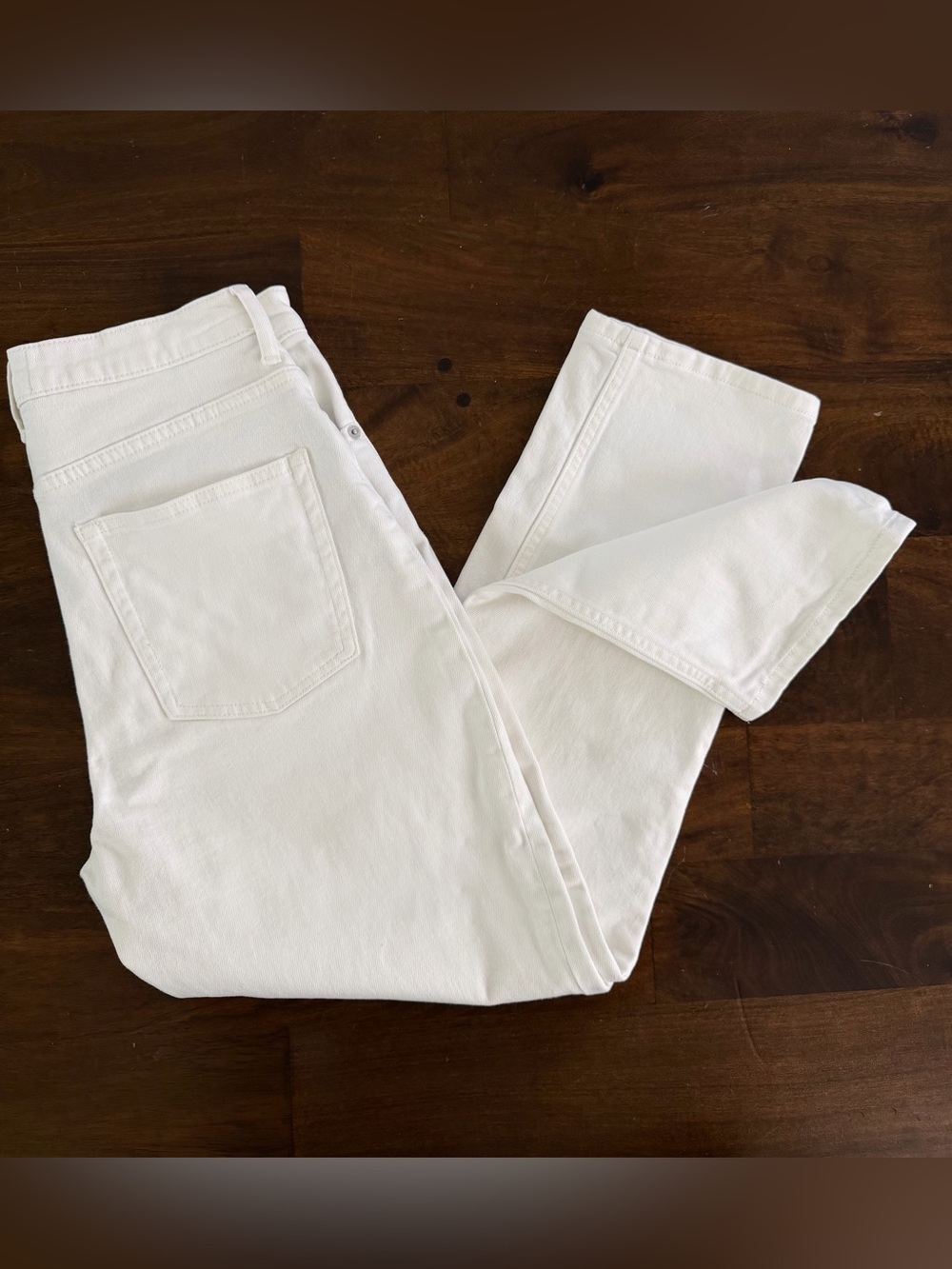 EVERLANE High Rise Straight-Leg Jeans • Color: Bone •  Size 29 Ankle